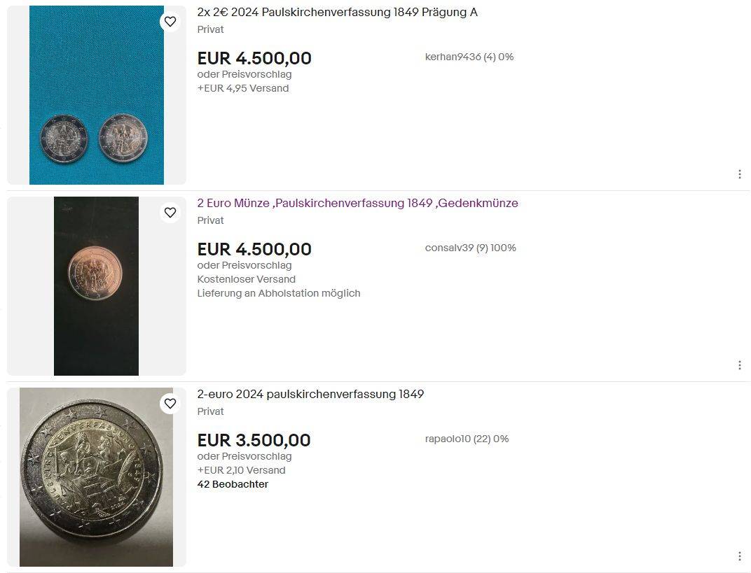 德国新2欧纪念币炒到4500欧,究竟有何魔力?