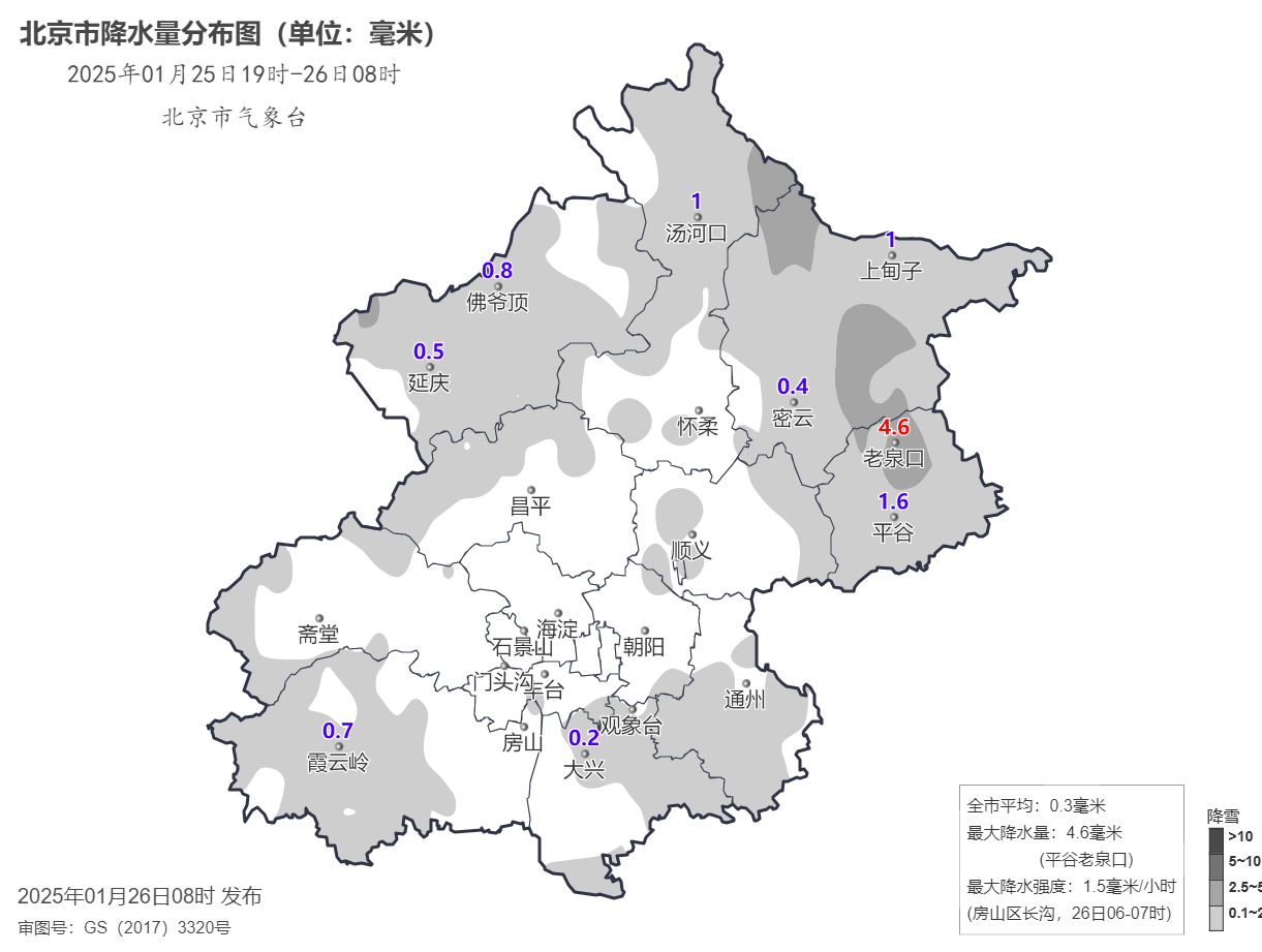 雪都下哪了?为何北京城区降雪偏弱? 官方解读
