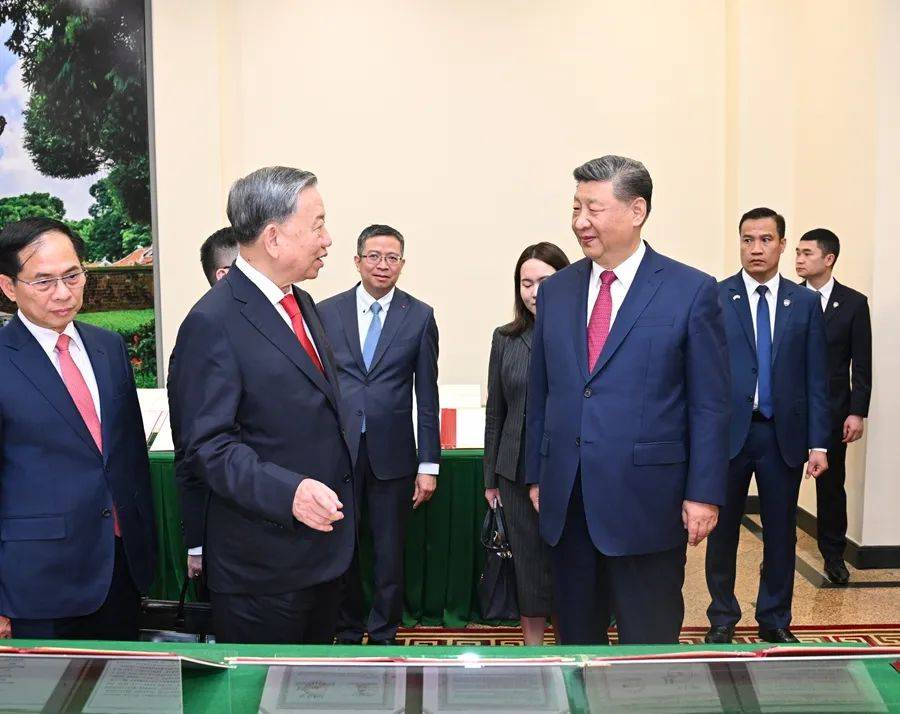 习近平同越共中央总书记苏林举行会谈