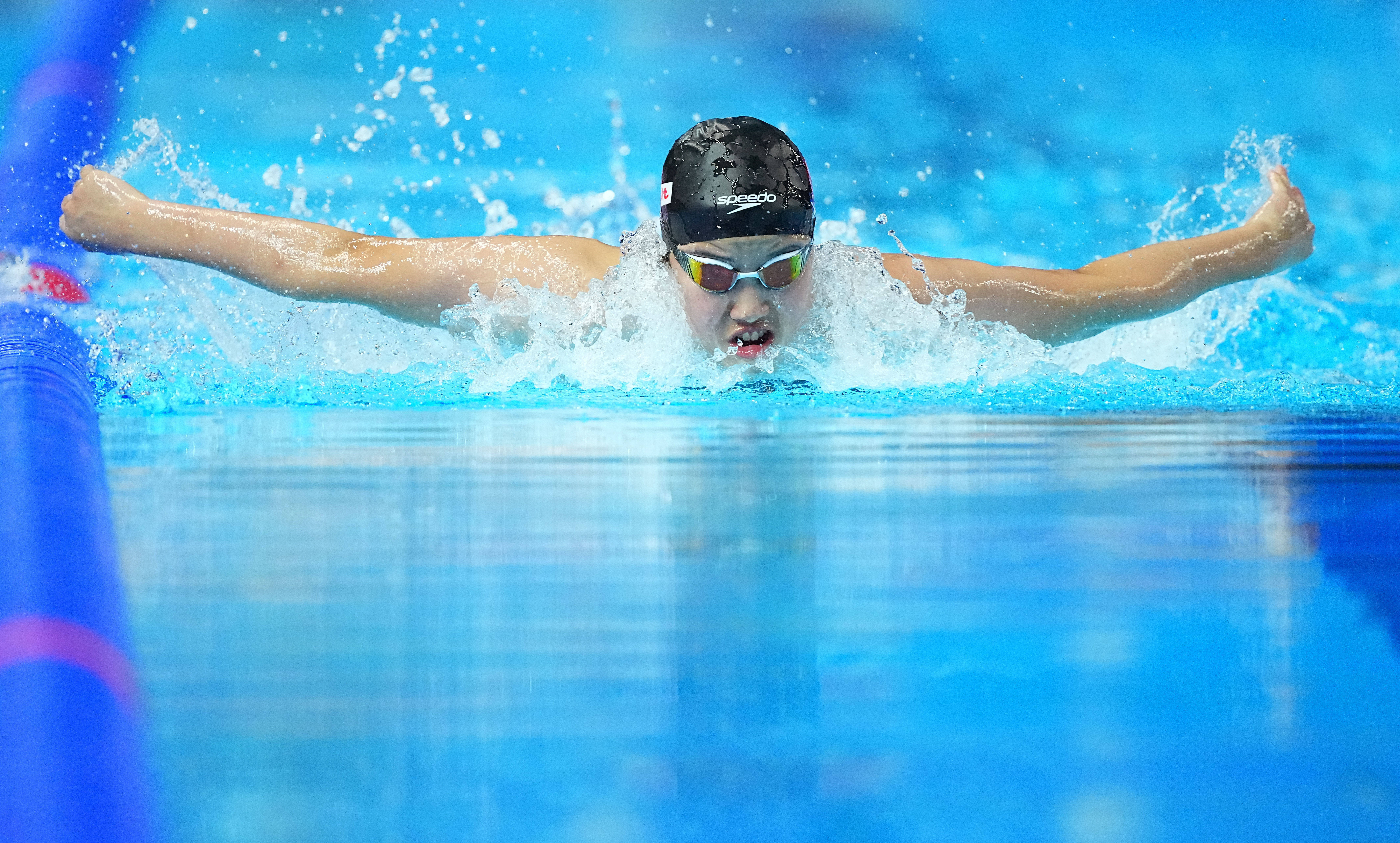 游泳世锦赛｜12岁小将于子迪距离领奖台只差0.06秒