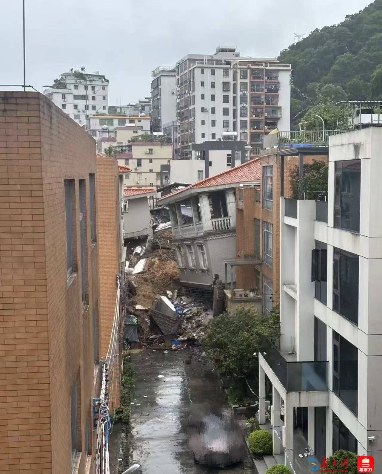 广州白云山体滑坡亲历者:整栋楼在几秒内坍塌,没有太大声音